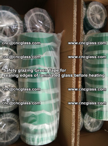 Safety glazing Green Tape for seal edges of laminated glass before heating (12)