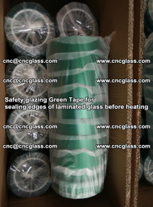 Safety glazing Green Tape for seal edges of laminated glass before heating (17)