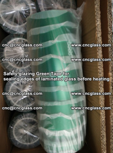 Safety glazing Green Tape for seal edges of laminated glass before heating (20)