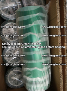 Safety glazing Green Tape for seal edges of laminated glass before heating (20)