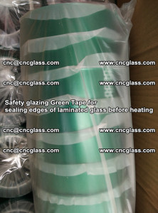 Safety glazing Green Tape for seal edges of laminated glass before heating (22)