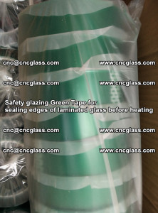 Safety glazing Green Tape for seal edges of laminated glass before heating (23)