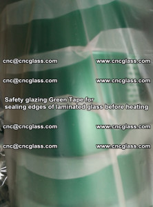 Safety glazing Green Tape for seal edges of laminated glass before heating (24)