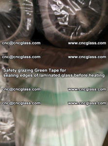 Safety glazing Green Tape for seal edges of laminated glass before heating (27)