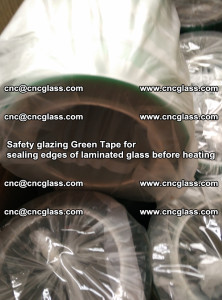 Safety glazing Green Tape for seal edges of laminated glass before heating (28)