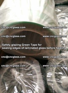 Safety glazing Green Tape for seal edges of laminated glass before heating (29)
