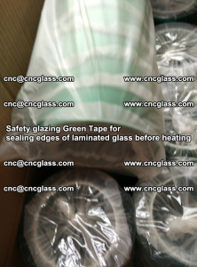 Safety glazing Green Tape for seal edges of laminated glass before heating (31)