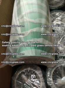 Safety glazing Green Tape for seal edges of laminated glass before heating (32)