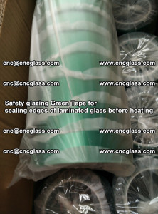 Safety glazing Green Tape for seal edges of laminated glass before heating (33)