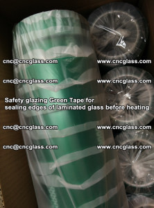 Safety glazing Green Tape for seal edges of laminated glass before heating (37)