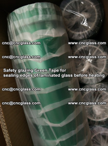 Safety glazing Green Tape for seal edges of laminated glass before heating (38)