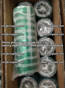 Safety glazing Green Tape for seal edges of laminated glass before heating (39)