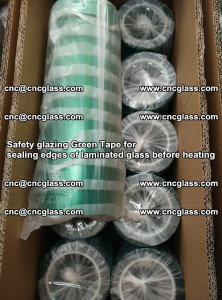 Safety glazing Green Tape for seal edges of laminated glass before heating (42)