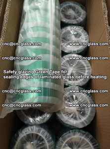 Safety glazing Green Tape for seal edges of laminated glass before heating (43)