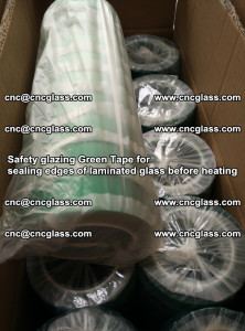 Safety glazing Green Tape for seal edges of laminated glass before heating (45)