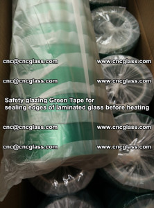 Safety glazing Green Tape for seal edges of laminated glass before heating (46)