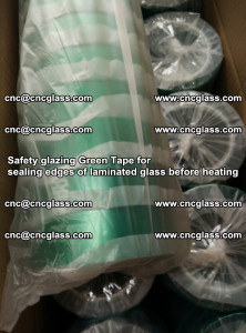 Safety glazing Green Tape for seal edges of laminated glass before heating (47)