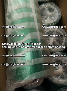 Safety glazing Green Tape for seal edges of laminated glass before heating (48)