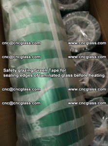 Safety glazing Green Tape for seal edges of laminated glass before heating (49)