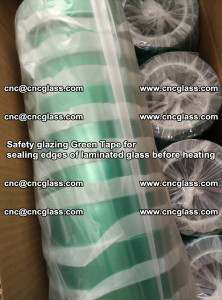 Safety glazing Green Tape for seal edges of laminated glass before heating (50)